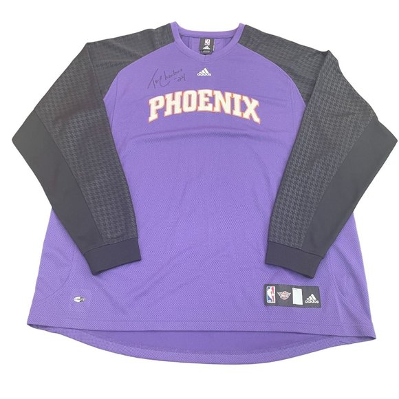adidas Other - Authentic NBA Adidas Purple Suns Jersey LS T-Shirt Tom Chambers Signed, Size 2XL